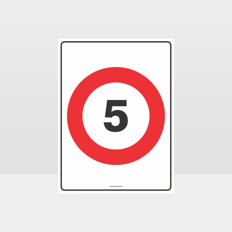 5 KPH Speed Sign