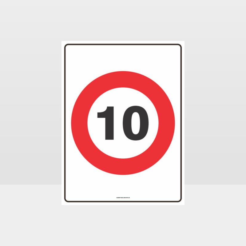 10 KPH Speed Sign