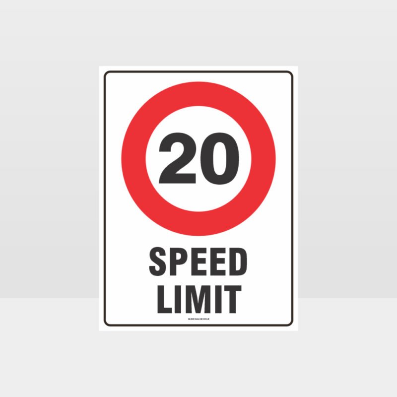 20 KPH Speed Limit Sign