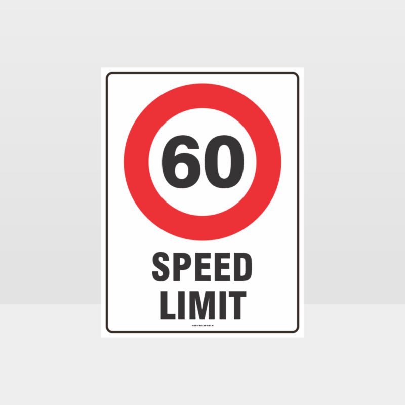 60 KPH Speed Limit Sign