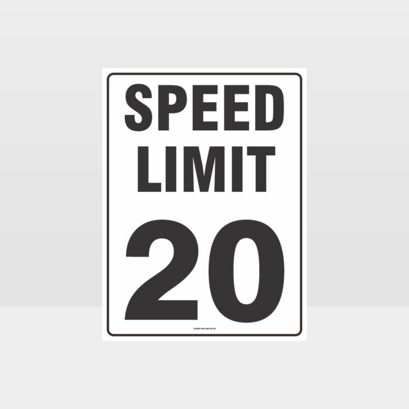 Speed Limit 20 KPH Sign