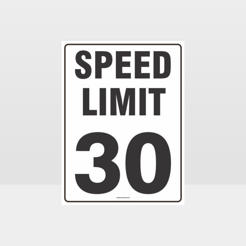 Speed Limit 30 KPH Sign