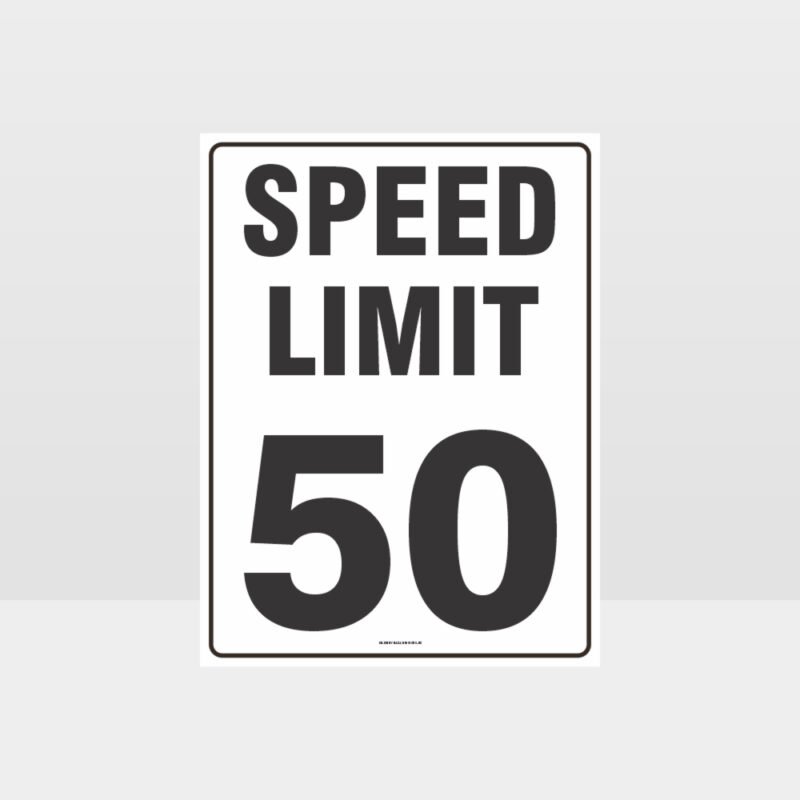 Speed Limit 50 KPH Sign