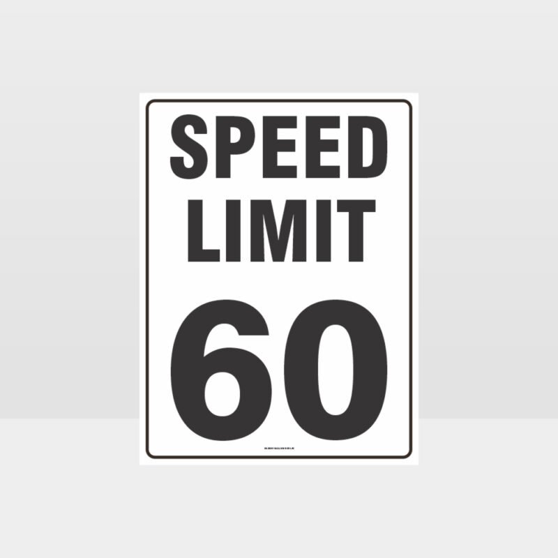 Speed Limit 60 KPH Sign