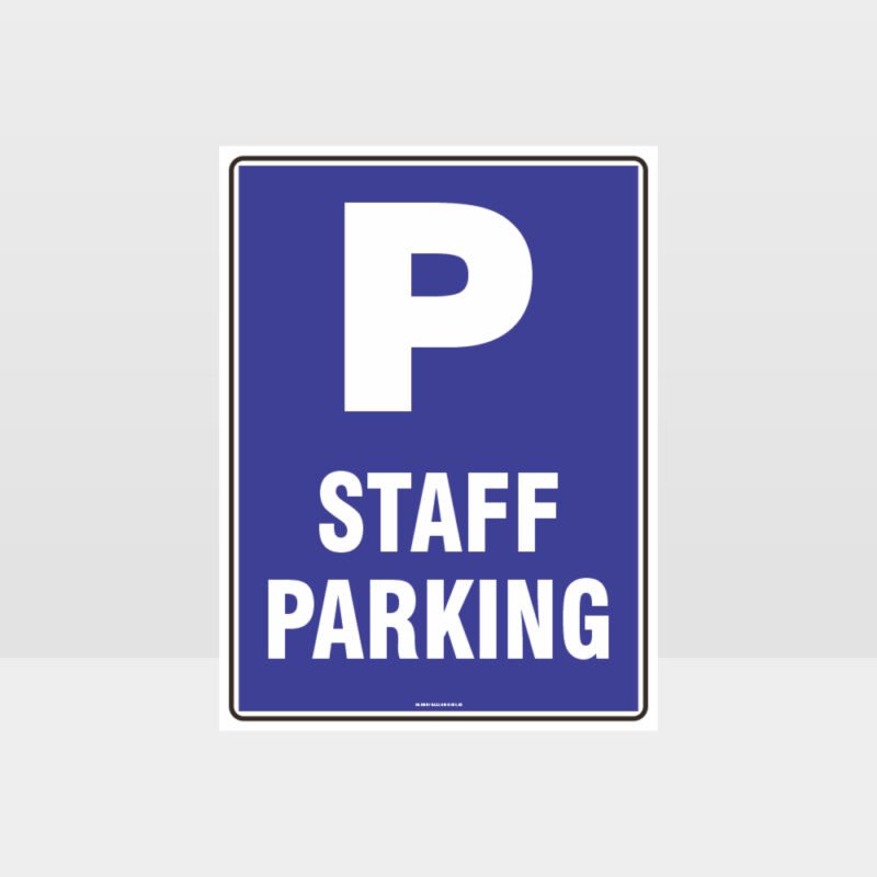 Staff Parking Sign