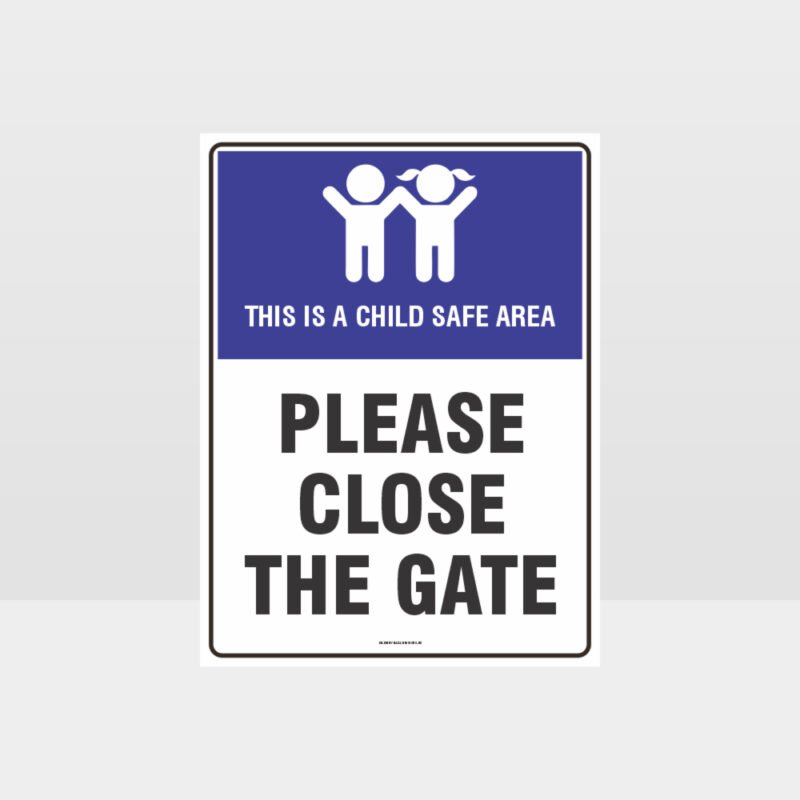 Please Close The Gate Sign