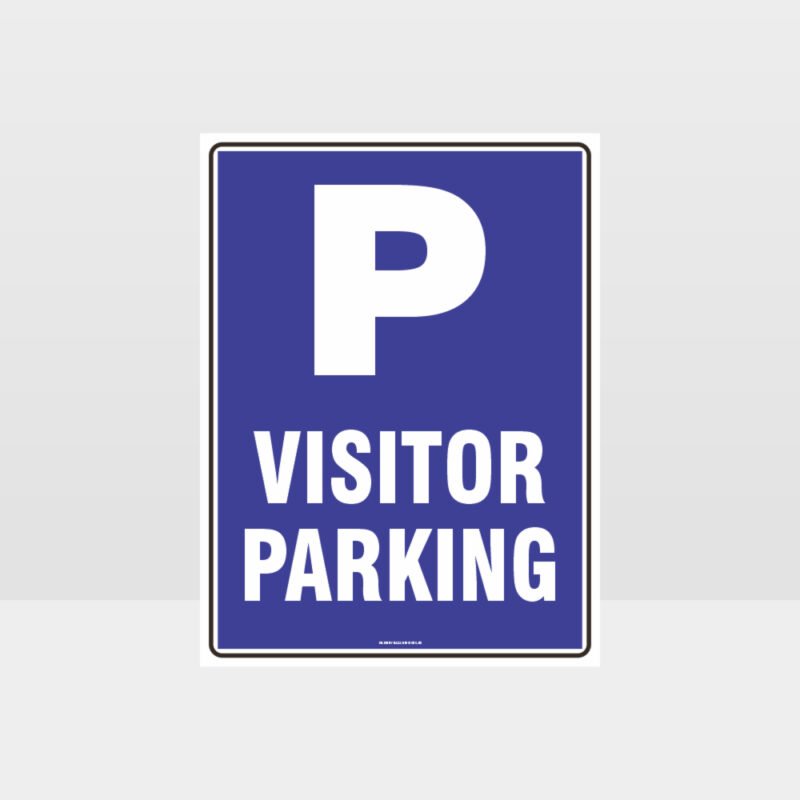 Visitor Parking P Sign