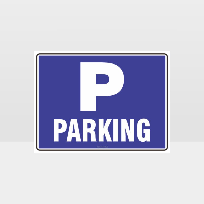 Parking P Sign