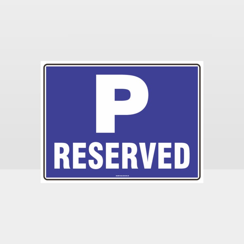 Reserved P Symbol Sign