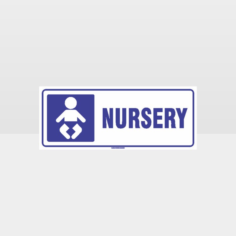 Nursery Symbol White Background Sign