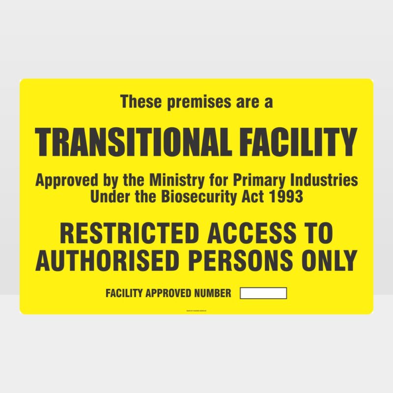 Transitional Facility Sign