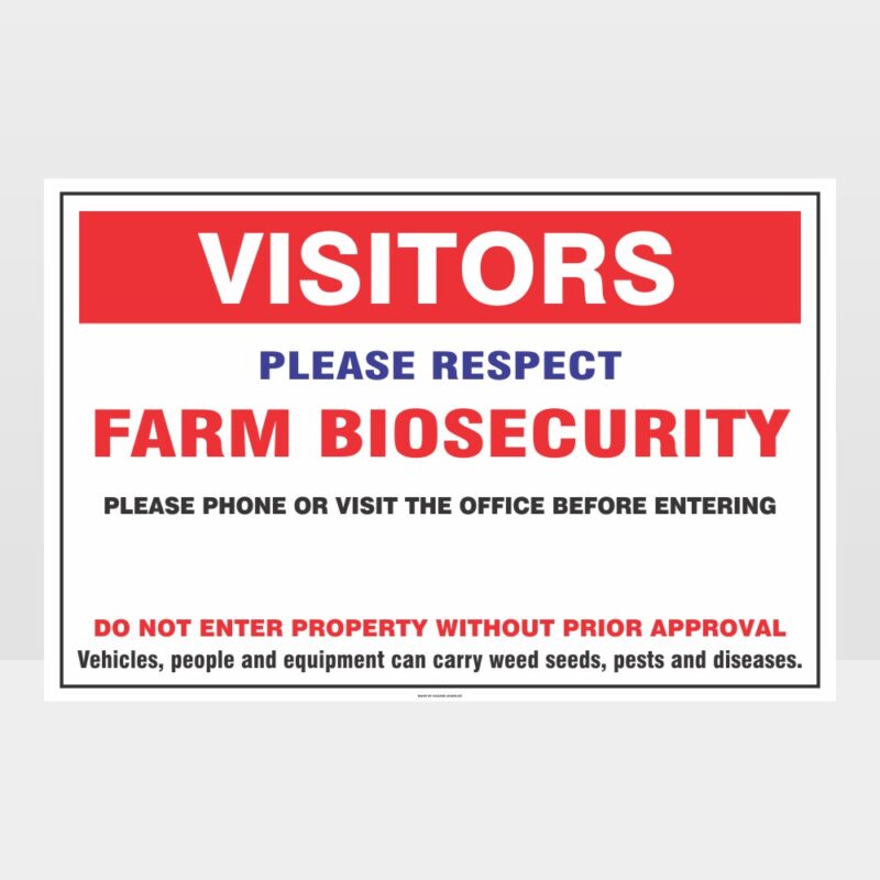 Farm Biosecurity Sign