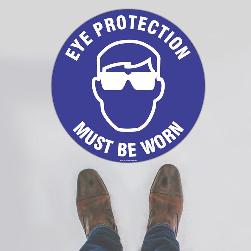 Eye Protection Floor Sign