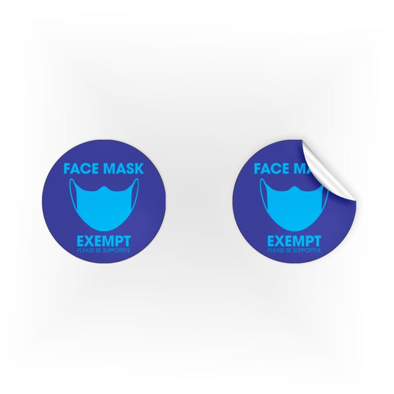 Face Mask Exempt Be Supportive Stickers