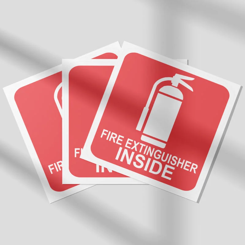 Fire Extinguisher Inside Labels - Fire Sign - HAZARD SIGNS NZ