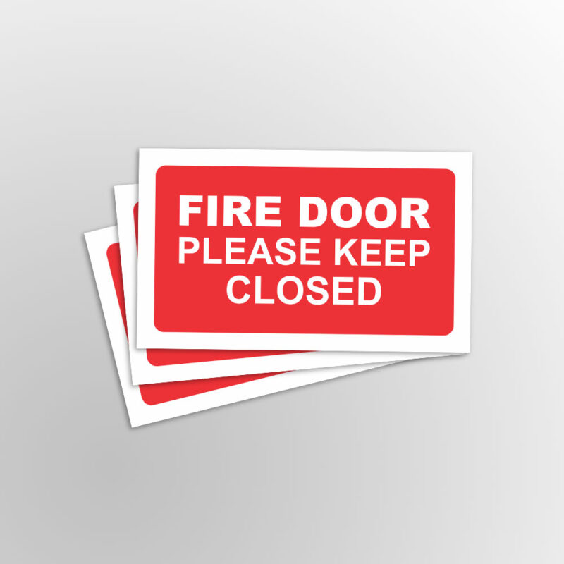 Fire Door Please Keep Closed Labels