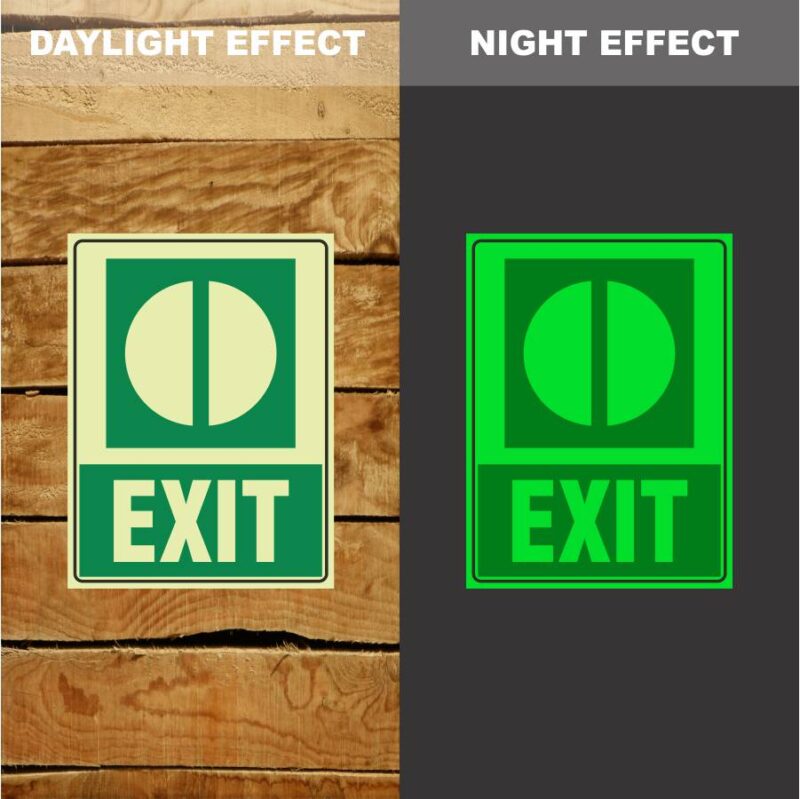 Photoluminescent Exit Sign