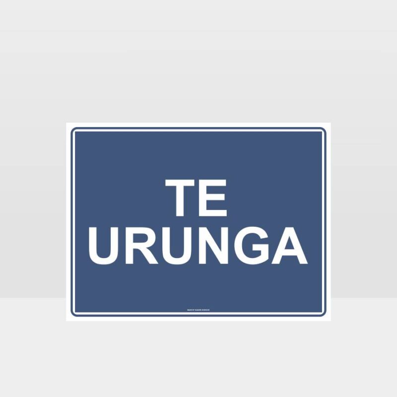 Te Reo Entry Sign