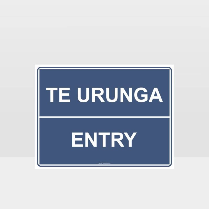 Te Reo Entry Sign