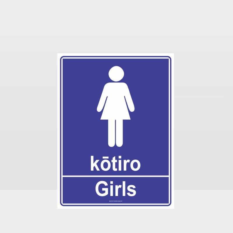 Girls Toilet Te Reo Sign