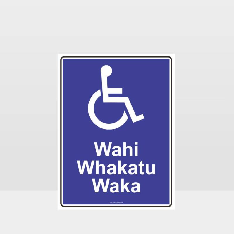 Accessible Parking Te Reo Safety Sign