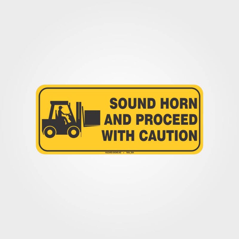 Sound Horn Forklift Label