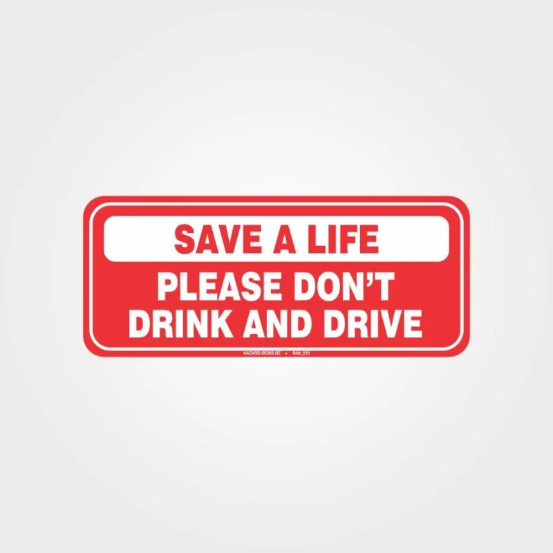 Don't Drink And Drive Forklift Label