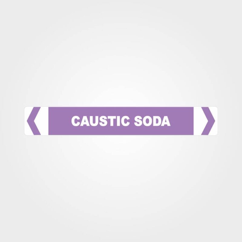 Caustic Soda Pipe Marker