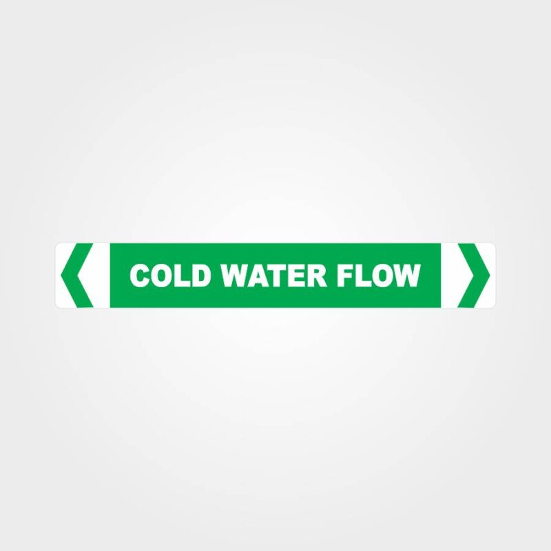 Cold Water Flow Pipe Marker