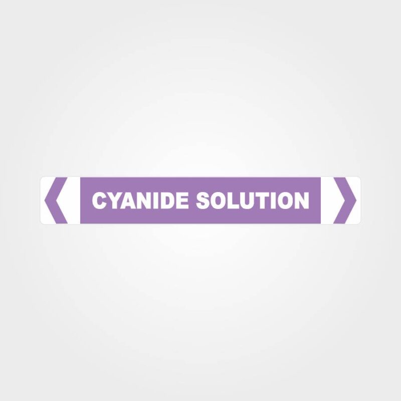 Cyanide Solution Pipe Marker