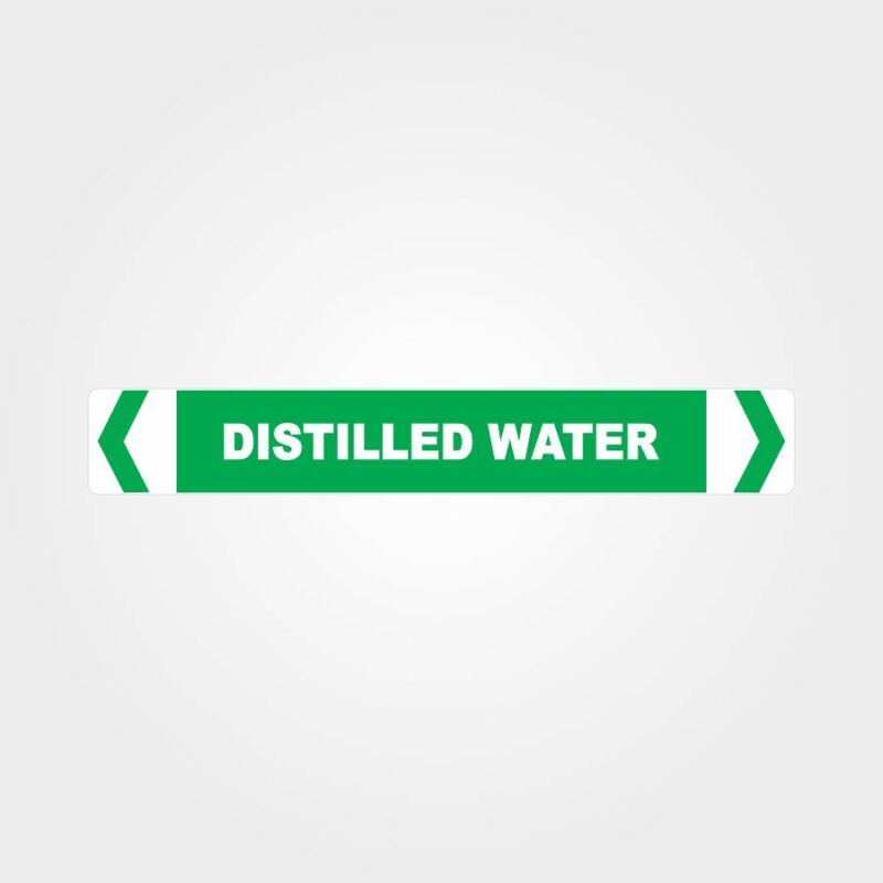 Distilled Water Pipe Marker