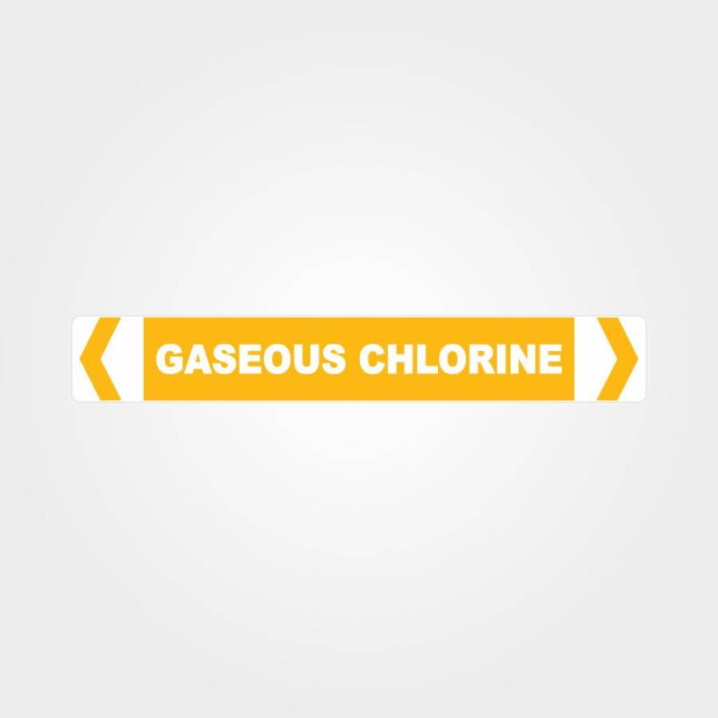 Gaseous Chlorine Pipe Marker