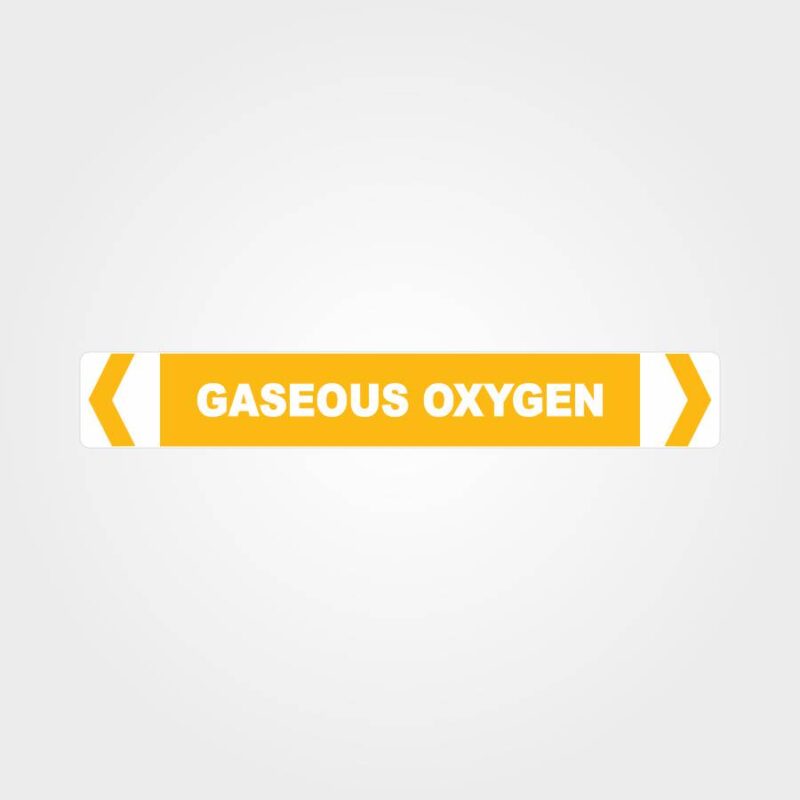 Gaseous Oxygen Pipe Marker