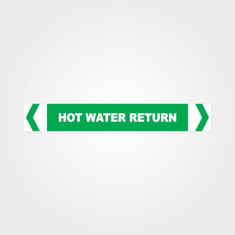 Hot Water Return Pipe Marker