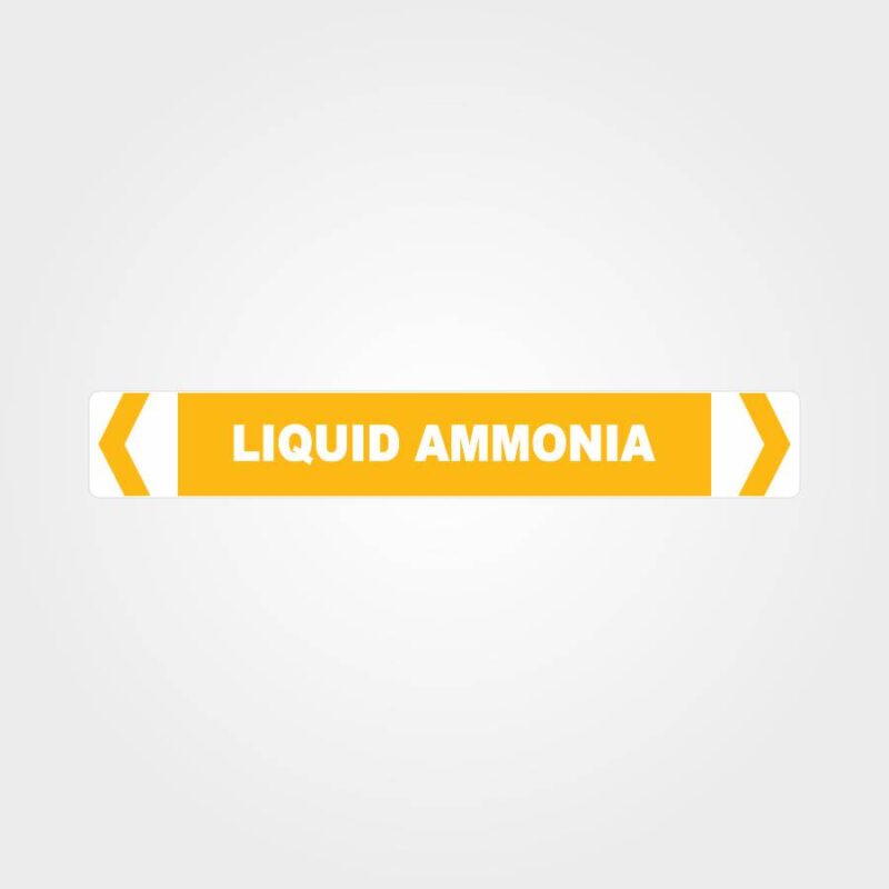 Liquid Ammonia Pipe Marker