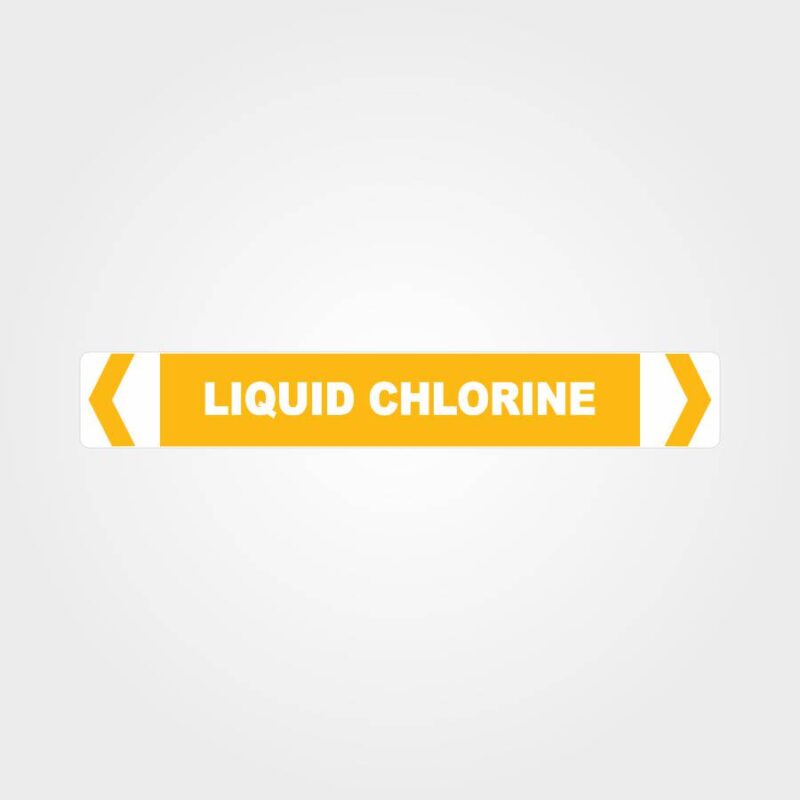 Liquid Chlorine Pipe Marker