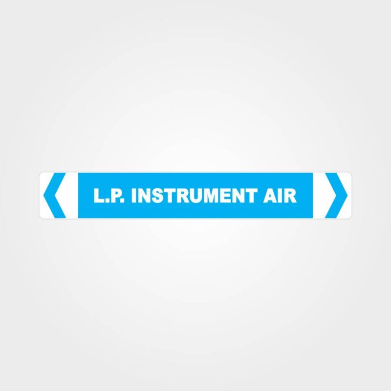 L.P. Instrument Air Pipe Marker