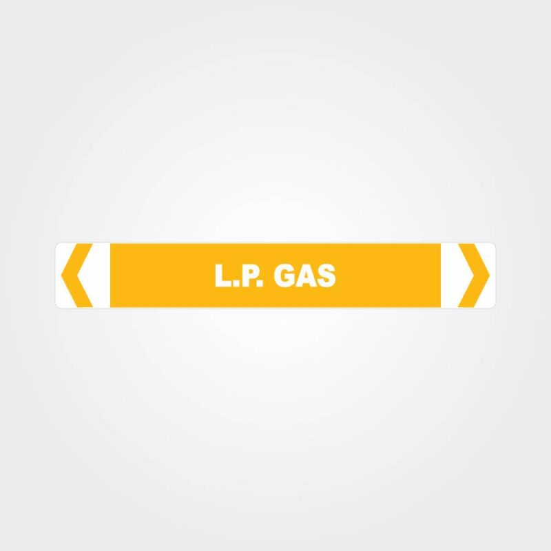 L.P. Gas Pipe Marker