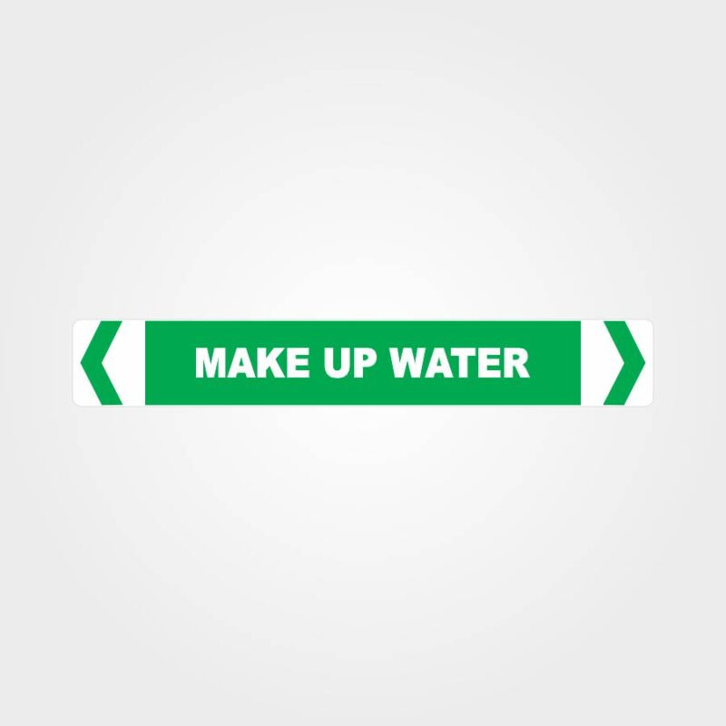 Make Up Water Pipe Marker