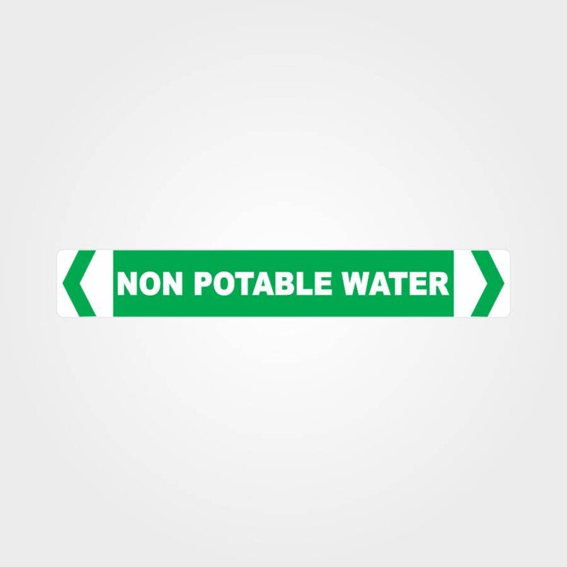 Non Potable Water Pipe Marker