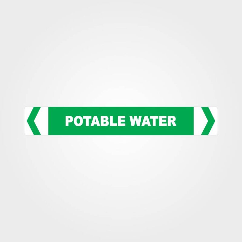 Potable Water Pipe Marker