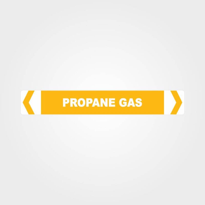 Propane Gas Pipe Marker