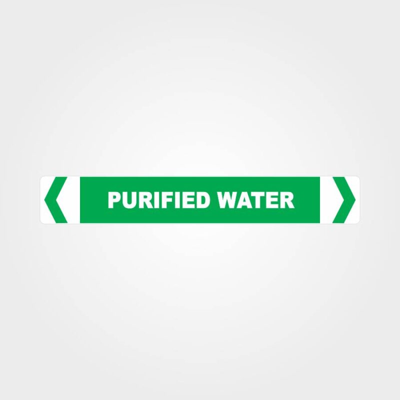 Purified Water Pipe Marker