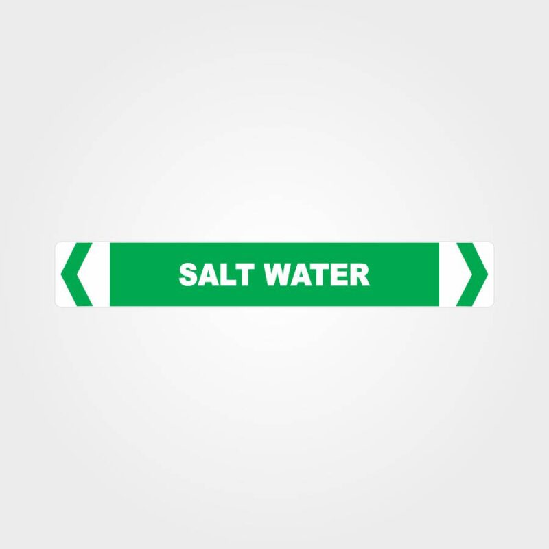 Salt Water Pipe Marker