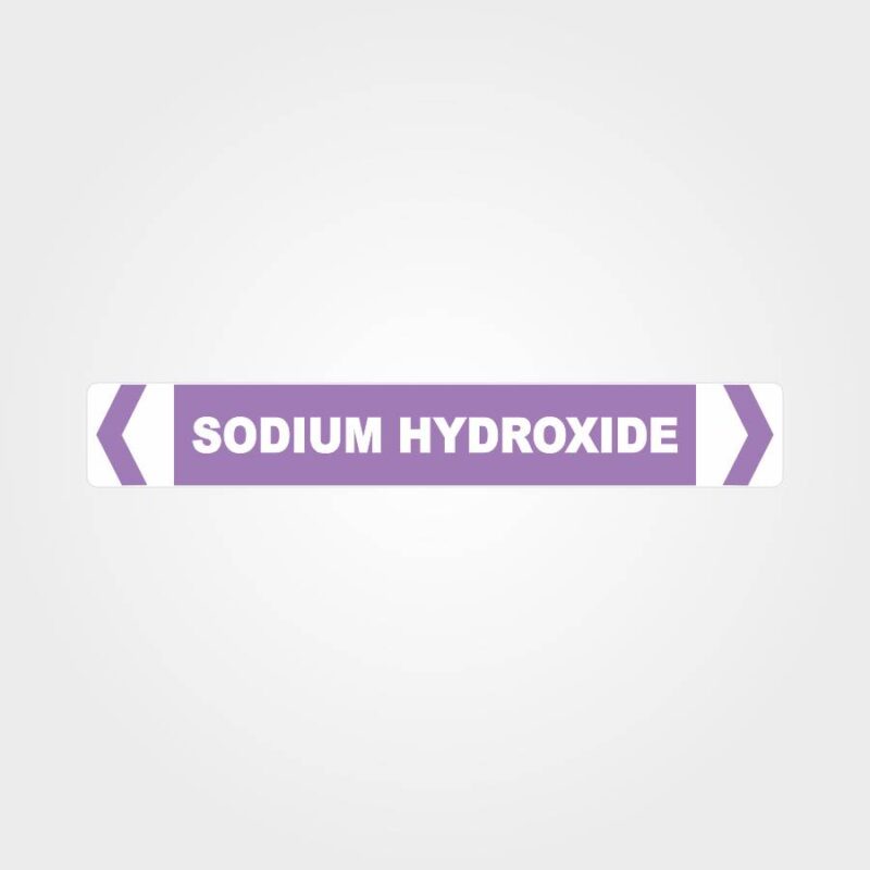 Sodium Hydroxide Pipe Marker