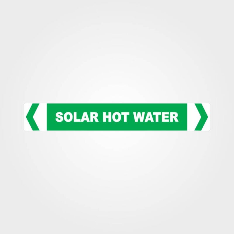 Solar Hot Water Pipe Marker