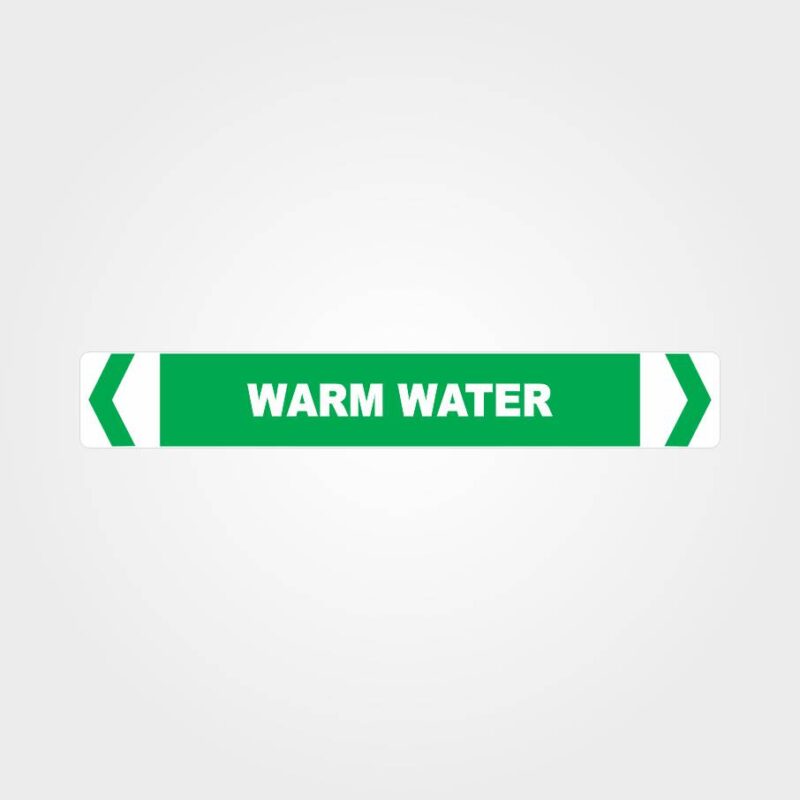 Warm Water Pipe Marker