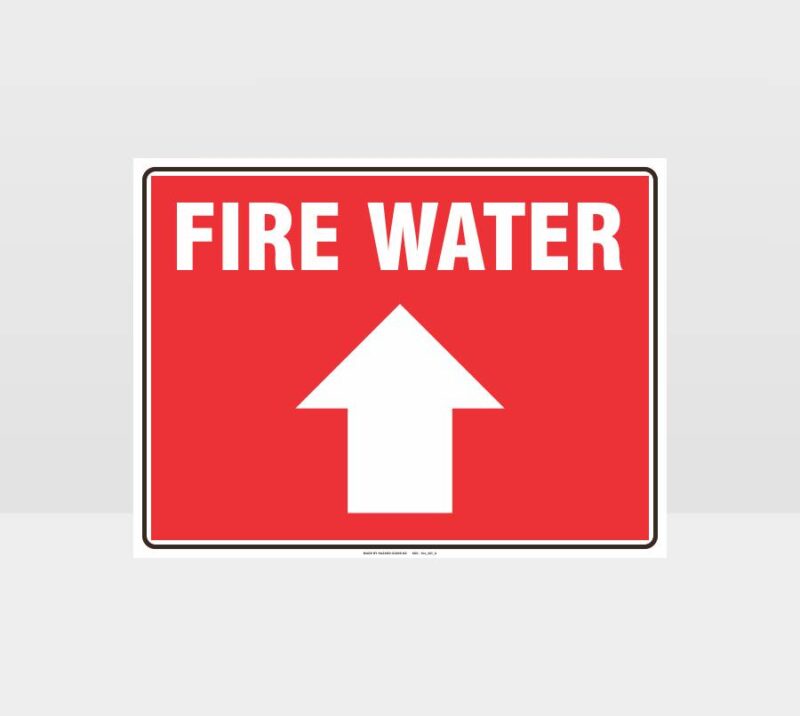 Fire Water Direction Sign