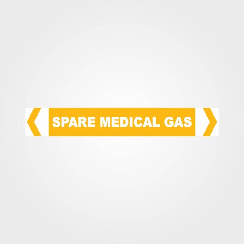 Spare Medical Gas Pipe Marker