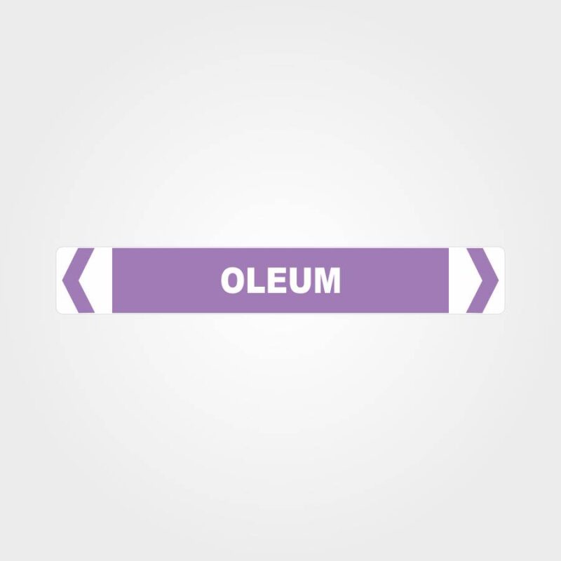 Oleum Pipe Marker